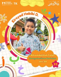 Kecil-Kecil Cabe Rawit : Eirsyad Siswa TK Al Muslim Selesaikan Hafalan Juz 30